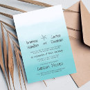 Search for starfish wedding invitations Watercolor