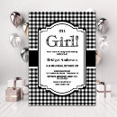 Search for black and white buffalo plaid invitations Chequered