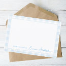 Search for blue plaid pattern cards Blue and white