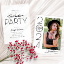 Search for black white graduation invitations Modern
