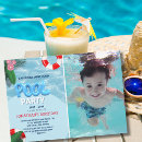 Search for fun in the sun birthday invitations Water