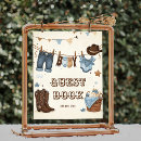 Search for cowboy guest books Cowboy baby shower