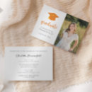 Search for orange graduation invitations College