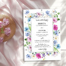 Search for blue and lavender wedding invitations Wildflower