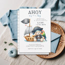 Search for wave sailor invitations Ahoy it's a boy