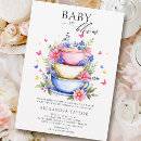 Search for spring tea party invitations Baby in bloom