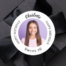 Search for sweet 16 with photo stickers White