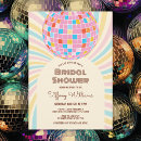Search for disco bridal shower invitations Groovy