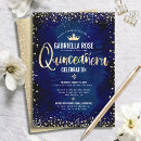 Search for navy blue gold quinceanera invitations Mexican spanish latina