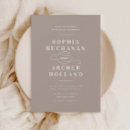 Search for khaki wedding invitations Elegant
