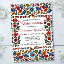 Search for traditional quinceanera invitations Colourful