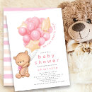 Search for whimsical baby girl shower invitations We can bearly wait