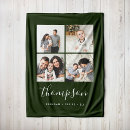 Search for family photo collage fleece blankets Monogrammed