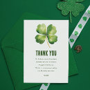 Search for st patricks day thank you cards Shamrock