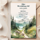 Search for blue tree wedding invitations Evergreen pine tree