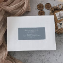 Search for gray blue return address labels For her