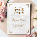 Search for vintage frame birthday invitations Modern