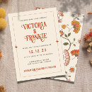 Search for red floral pattern invitations Boho