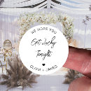 Search for wishing stickers wedding favours