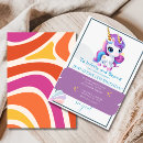 Search for girls unicorn 5th birthday invitations Kids