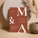 Search for modern boho invitations Terracotta