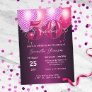 Search for purple white 50th birthday invitations Fifty and fabulous