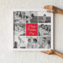 Search for happy valentines day posters Red