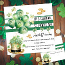 Search for irish seasonal invitations Shamrock