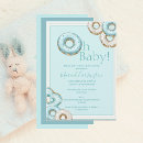 Search for oh baby doughnut invitations Blue