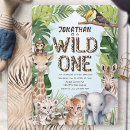 Search for baby safari birthday invitations Blue