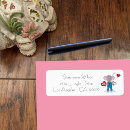 Search for white elephant return address labels Pink