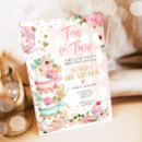 Search for tea for 2 birthday invitations Girl