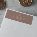 Search for taupe brown return address labels For her