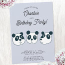 Search for panda bear birthday invitations Cute