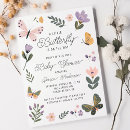Search for butterfly baby invitations Botanical