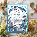 Search for dolphin baby shower invitations Starfish