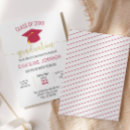 Search for red and gold graduation invitations High school