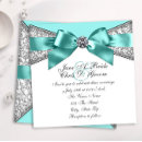 Search for teal blue and silver wedding invitations Elegant