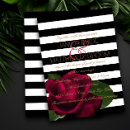 Search for red black stripe invitations rose