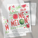 Search for one in a melon birthday invitations Cute