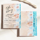 Search for beach baby boy shower invitations Blue