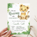 Search for king of the jungle invitations Boy