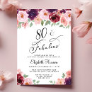 Search for 80th birthday invitations eightieth