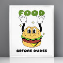 Search for funny burger posters Retro