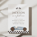 Search for vintage race car invitations Checkers
