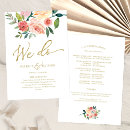 Search for unique wedding programs Order of service