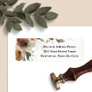 Search for romantic floral design return address labels Couple