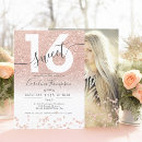 Search for rose gold glitter invitations Typography