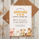 Search for barn 1st birthday invitations Rustic