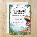 Search for tyrannosaurus rex birthday invitations Jurassic